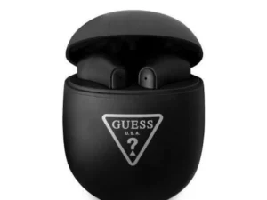 Bluetooth Earphones Stereo TWS GUESS with docking station GUTWST82TRK (Triangle Logo / black)