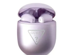 Bluetooth Earphones Stereo TWS GUESS with docking station GUTWST82TRU (Triangle Logo / purple)