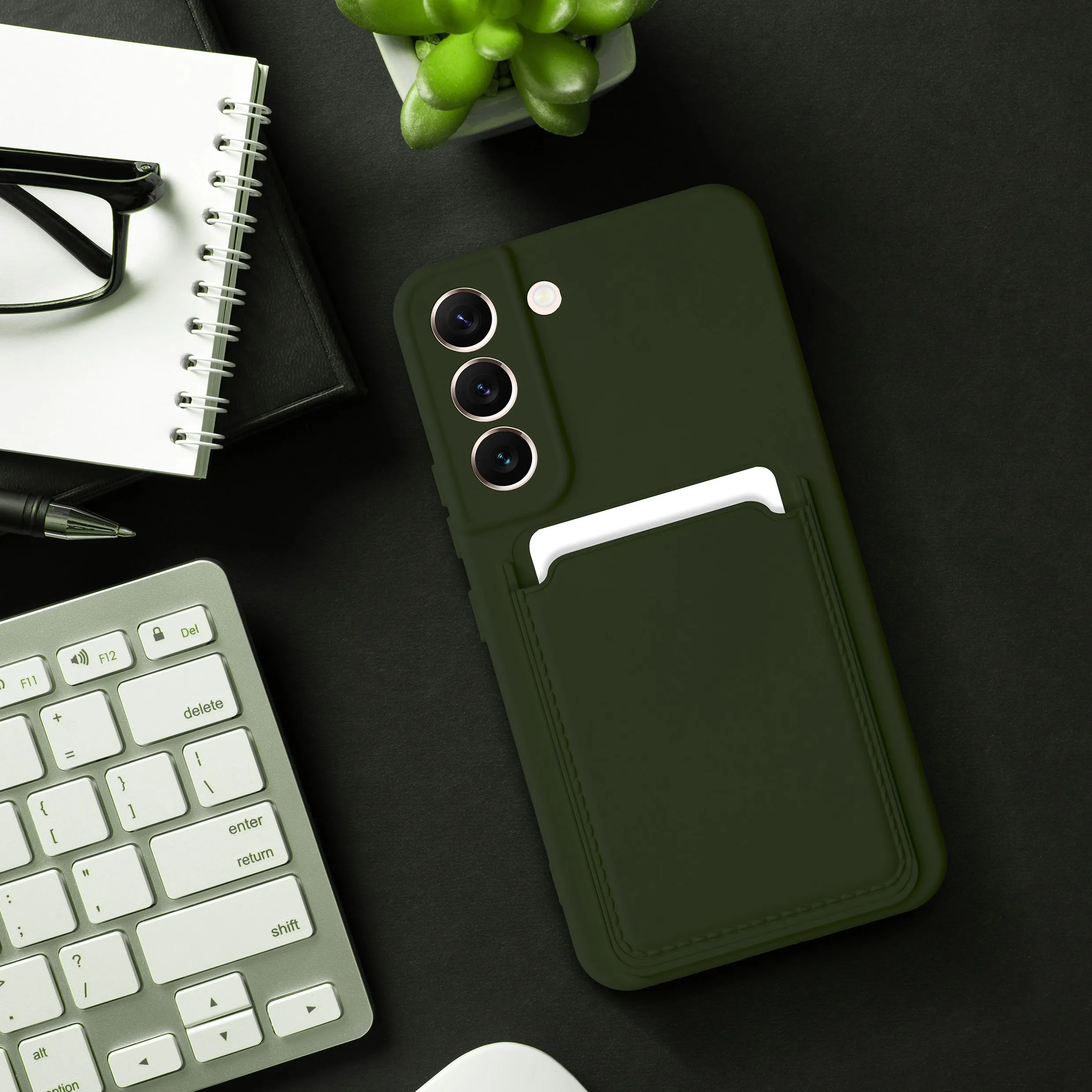 CARD case for SAMSUNG A14 5G / A14 4G green - Image 4