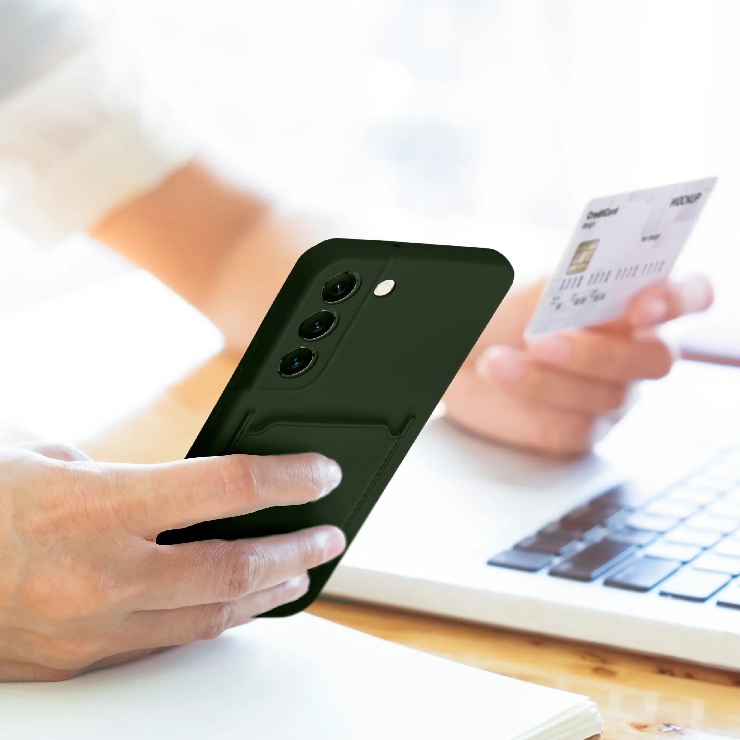 CARD case for SAMSUNG A14 5G / A14 4G green - Image 7