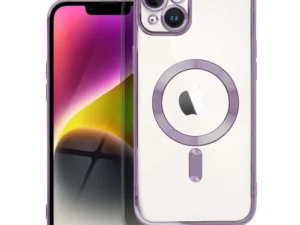 ELECTRO MAG COVER case compatible with MagSafe for IPHONE 14 Plus deep purple