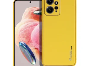 LEATHER case for XIAOMI Redmi Note 12 4G yellow