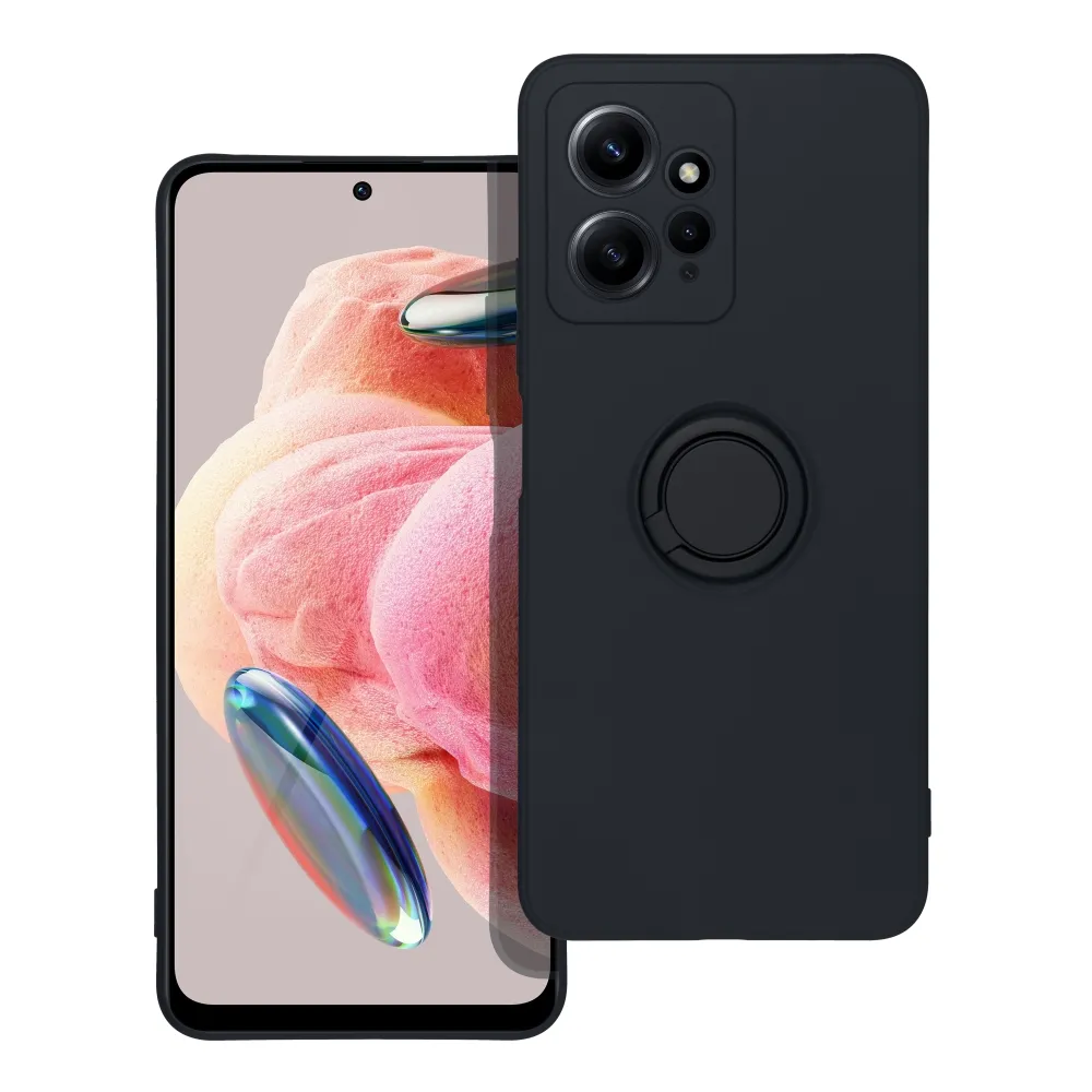 SILICONE RING case for XIAOMI Redmi Note 12 4G black