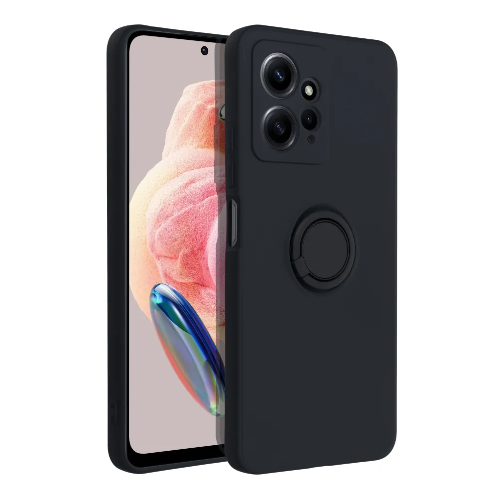 SILICONE RING case for XIAOMI Redmi Note 12 4G black - Image 2