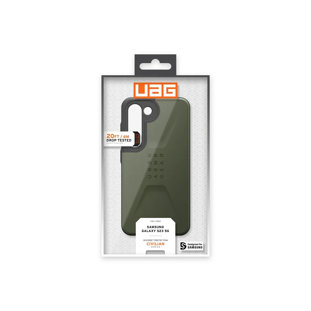 ( UAG ) Urban Armor Gear Civilian case for Samsung S23 5G olive - Image 10
