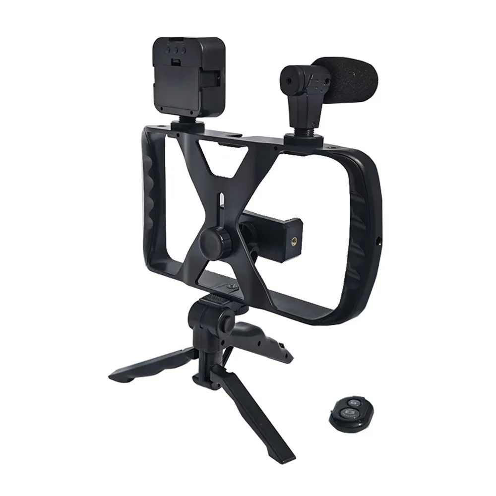 Combo selfie with tripod for live broadcast with LED flash and micro and remote control TL-49T - Image 18