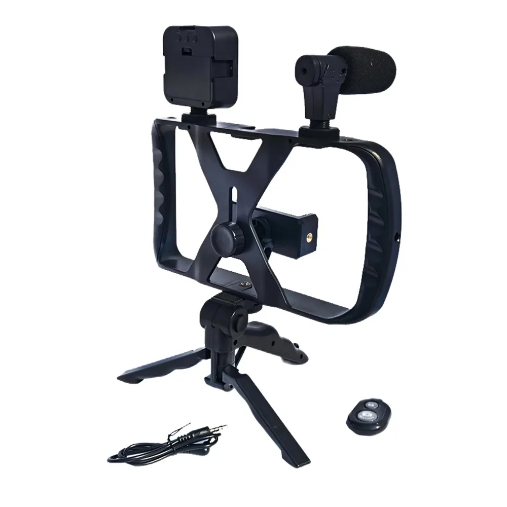 Combo selfie with tripod for live broadcast with LED flash and micro and remote control TL-49T - Image 10