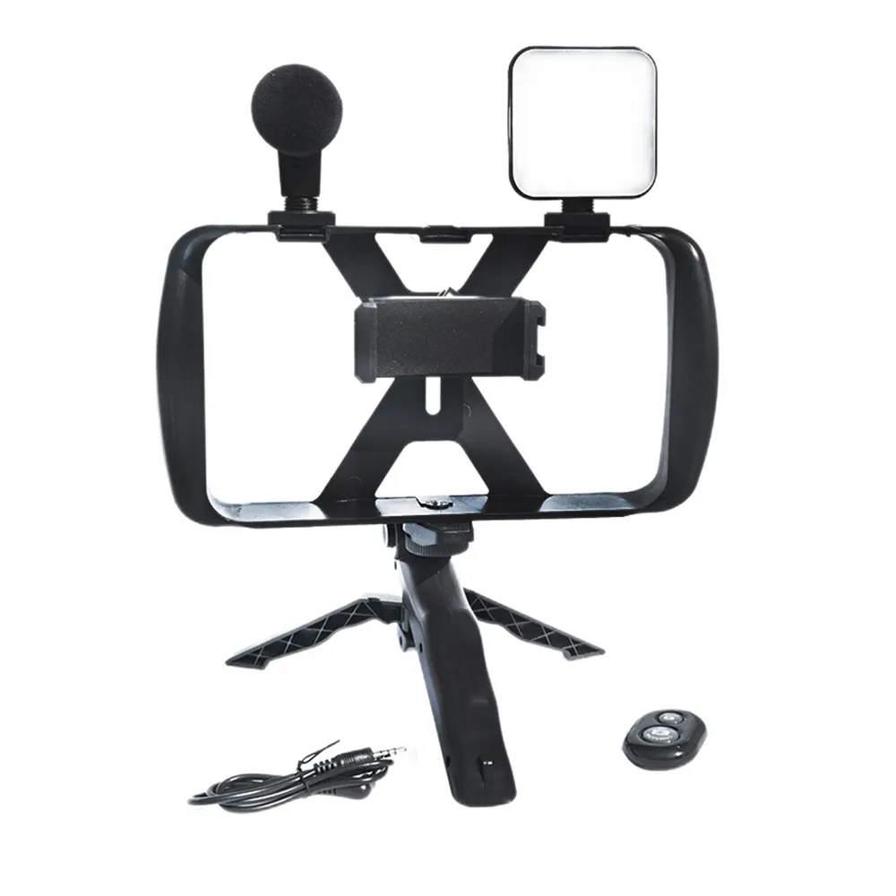 Combo selfie with tripod for live broadcast with LED flash and micro and remote control TL-49T - Image 9