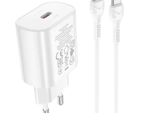 HOCO travel charger Type C + cabel Type C to Type C PD QC3.0 25W N22 white