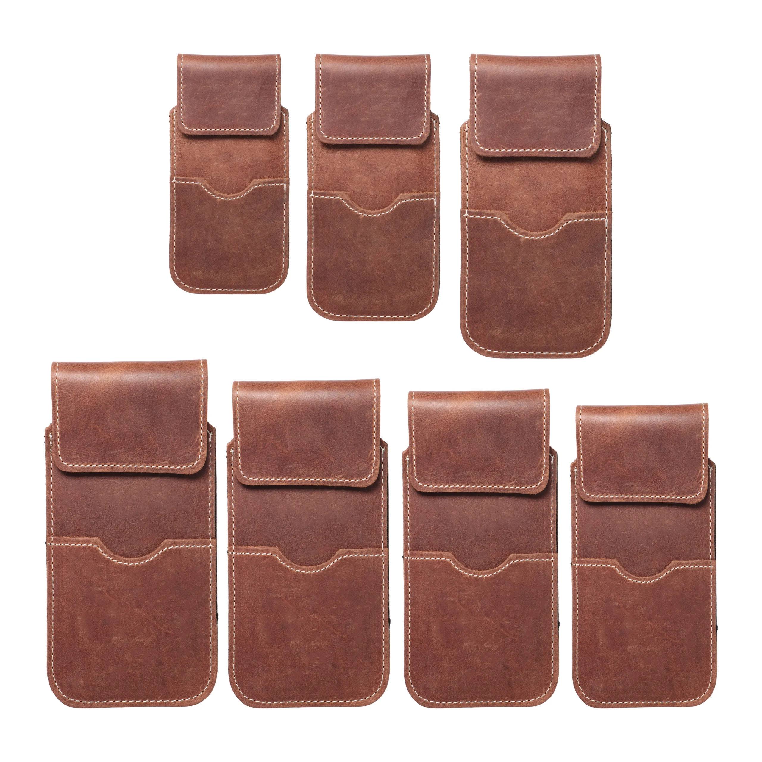 ROYAL Crazy Horse - Leather universal flap pocket / brown - Size 3XL - HUAWEI MATE 20X - Image 6