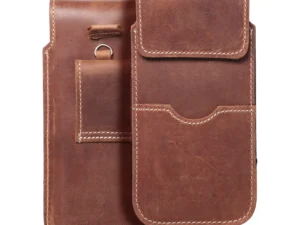ROYAL Crazy Horse - Leather universal flap pocket / brown - Size 3XL - HUAWEI MATE 20X