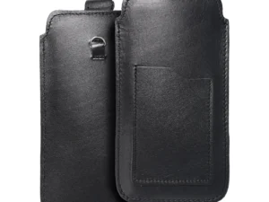 ROYAL - Leather universal blet pocket / black - Size 2XL - IPHONE 6 PLUS / SAMSUNG A52 / XIAOMI REDMI NOTE 10