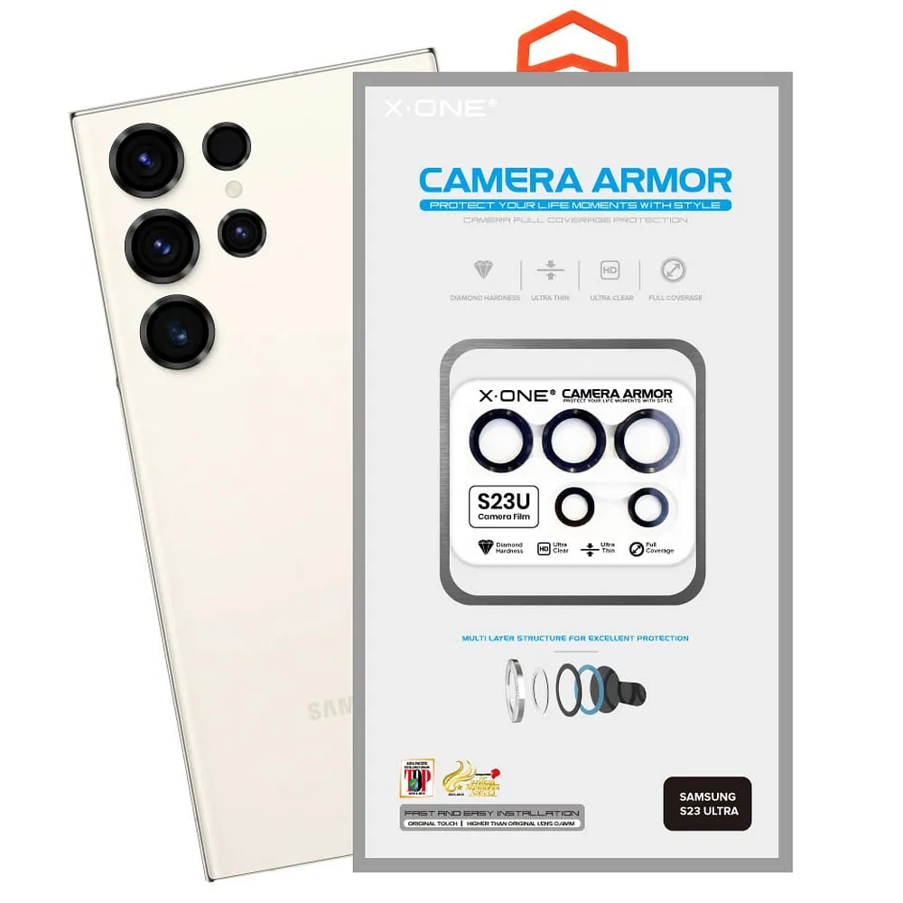 X-ONE Sapphire Camera Armor - for Samsung Galaxy S23 Ultra