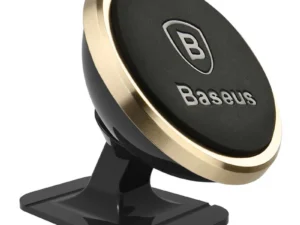 BASEUS magnetic car holder for console 360° SUCX140015 gold