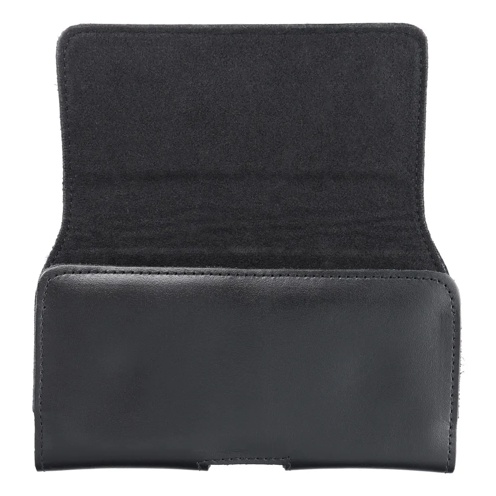 ROYAL universal horizontal leather belt holster size L for IPHONE 12 / 12 PRO / 13 / 13 PRO / 14 / 14 PRO / SAMSUNG S10 / S20 / S21 / A40 / HUAWEI P8 LITE / P30 / P40 / P9 LITE black - Image 7