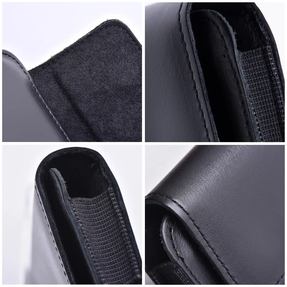 ROYAL universal horizontal leather belt holster size XL for IPHONE 13 PRO MAX / 14 PRO MAX / SAMSUNG S21 PLUS / S20 FE / A50 / A51 5G / HUAWEI P30 PRO / P40 PRO / OPPO A98 5G black - Image 5