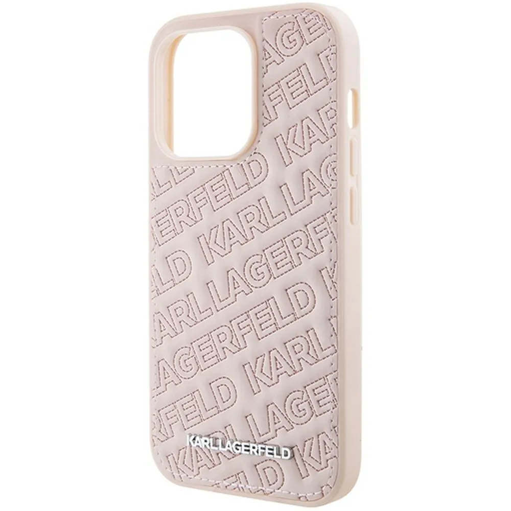 KARL LAGERFELD case for IPHONE 15 Pro KLHCP15LPQKPMP (Quilted Pattern) pink - Image 3