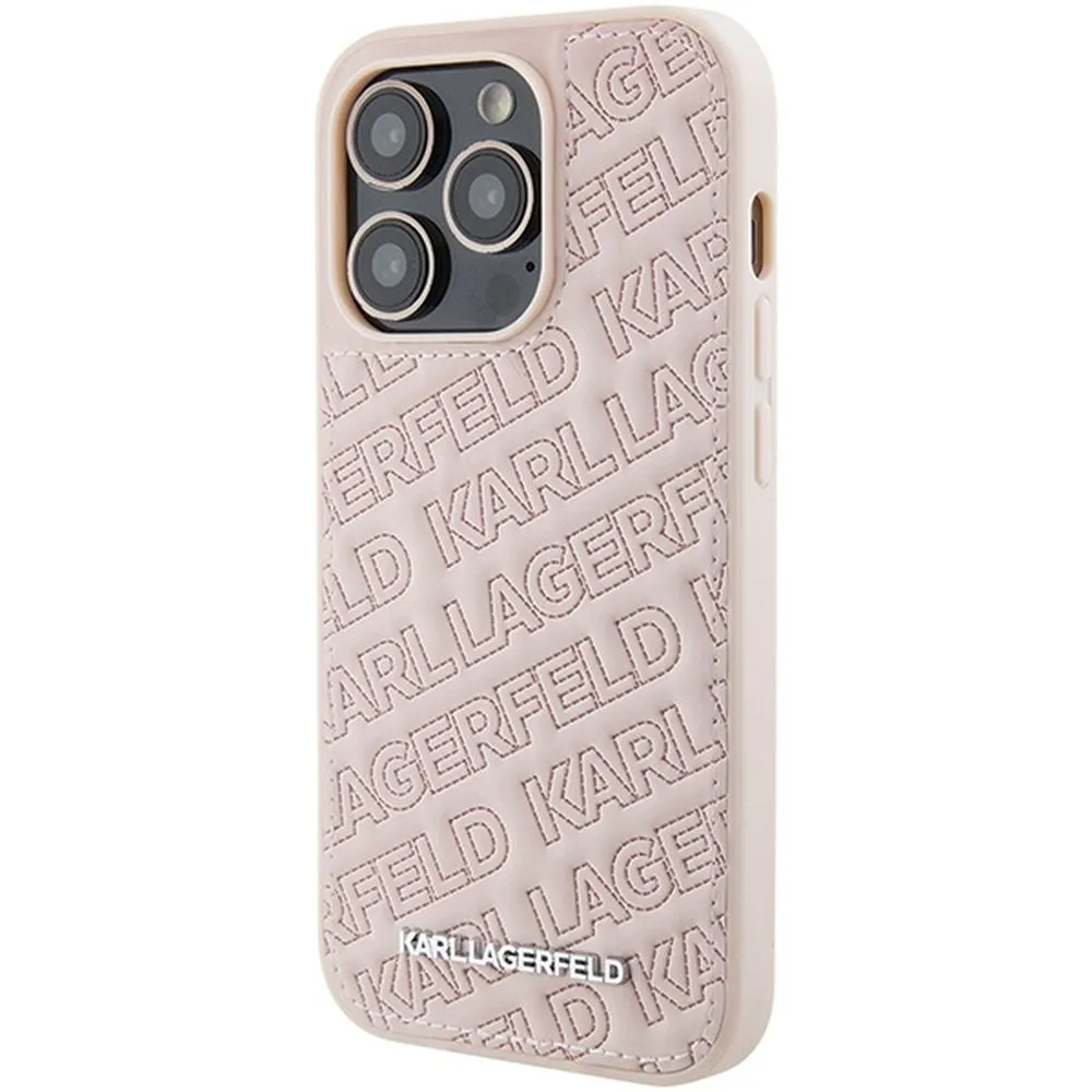 KARL LAGERFELD case for IPHONE 15 Pro KLHCP15LPQKPMP (Quilted Pattern) pink - Image 2