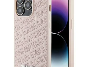 KARL LAGERFELD case for IPHONE 15 Pro KLHCP15LPQKPMP (Quilted Pattern) pink