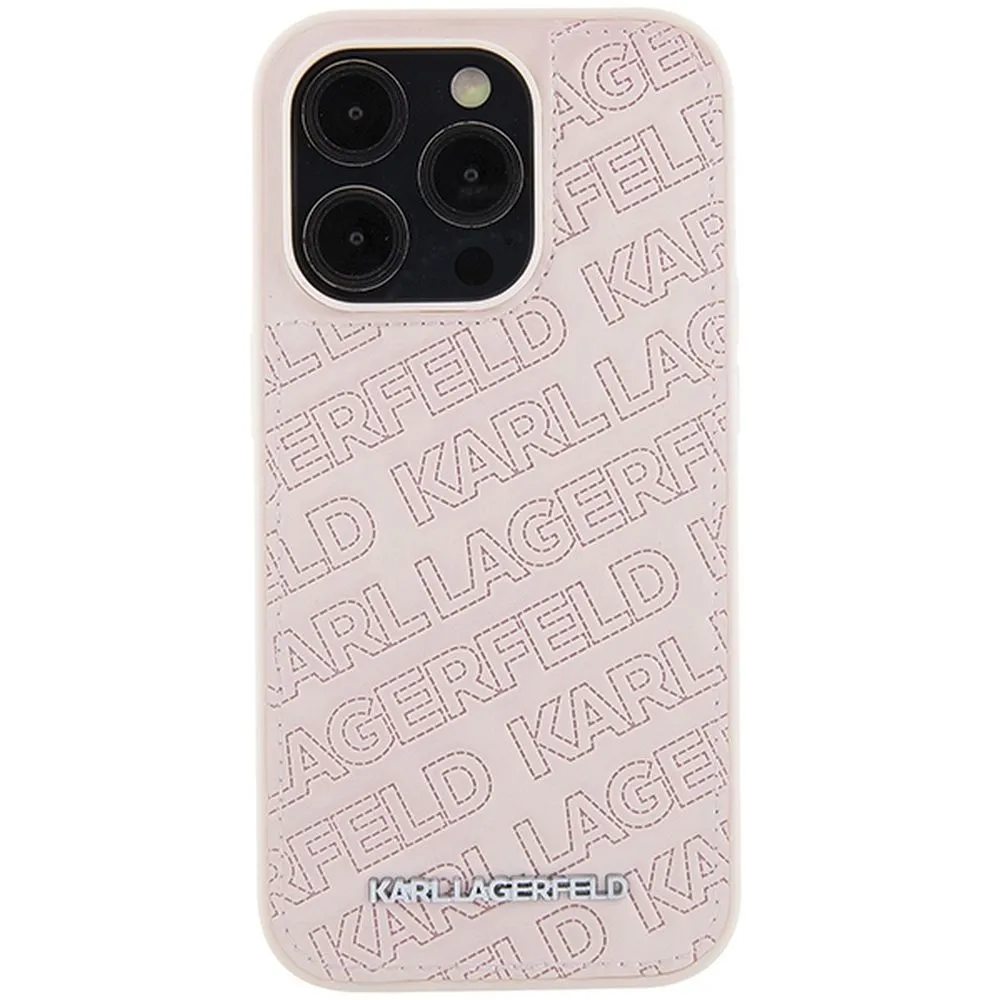 KARL LAGERFELD case for IPHONE 15 Pro KLHCP15LPQKPMP (Quilted Pattern) pink - Image 5