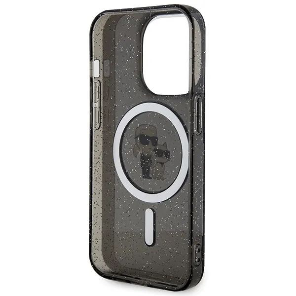 KARL LAGERFELD case for IPHONE 15 Pro KLHMP15LHGKCNOK (Glitter + MAG) black - Image 7