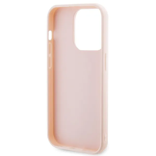 KARL LAGERFELD case for IPHONE 15 Pro KLHCP15L3DMBKCP (3D Logo Glitter) pink - 7. kép