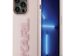 KARL LAGERFELD case for IPHONE 15 Pro KLHCP15L3DMBKCP (3D Logo Glitter) pink