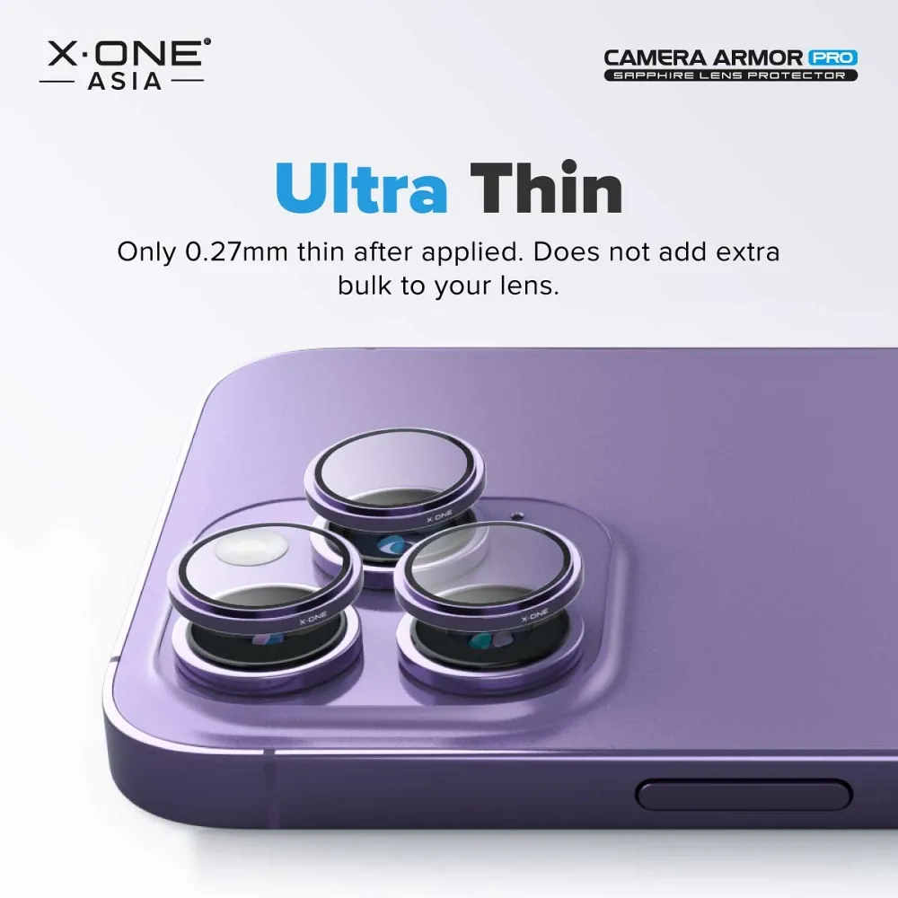 X-ONE Sapphire Camera Armor Pro - for iPhone 15 Pro/15 Pro Max - Image 9