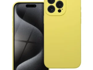 Case SILICONE 2mm for IPHONE 15 Pro Max lemon