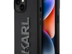 KARL LAGERFELD case for IPHONE 15 KLHCP15S3DMBKCK (3D Logo Glitter) black