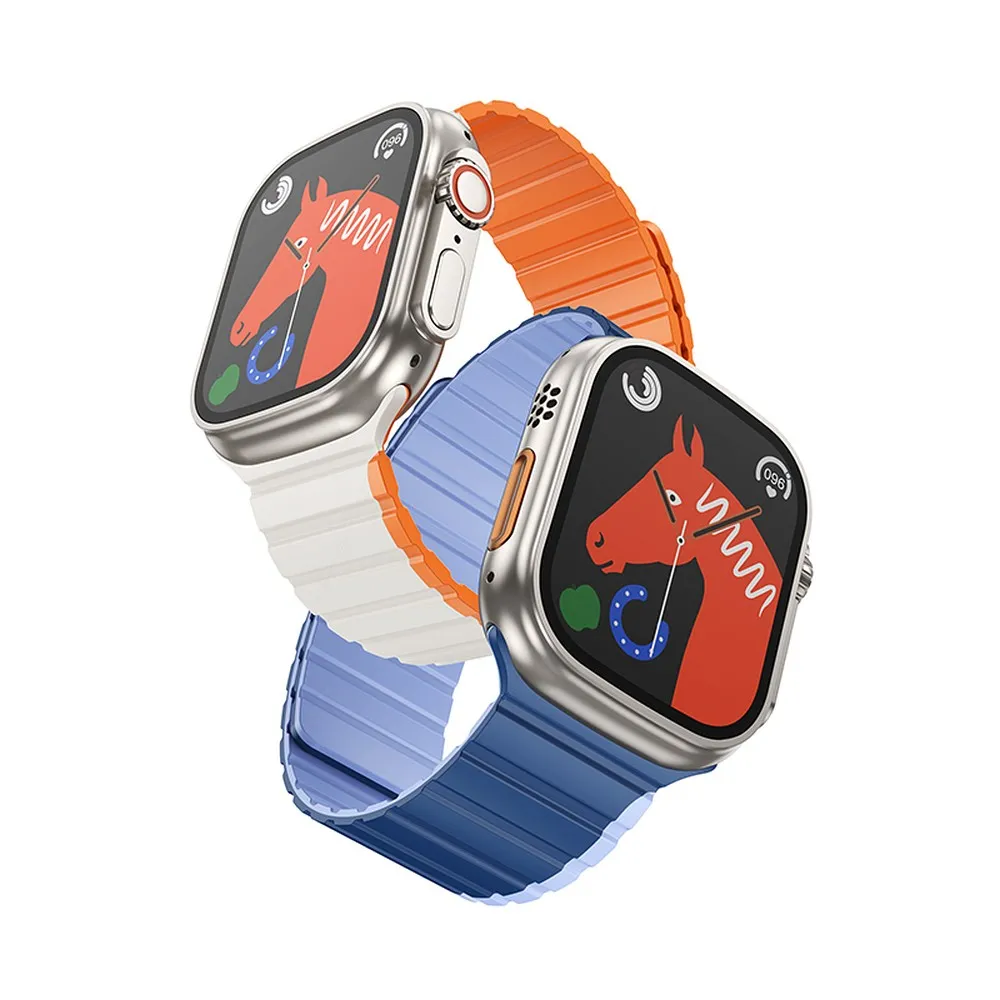 HOCO strap for Apple Watch 38 / 40 / 41 mm AS102 starlight with orange - Image 2