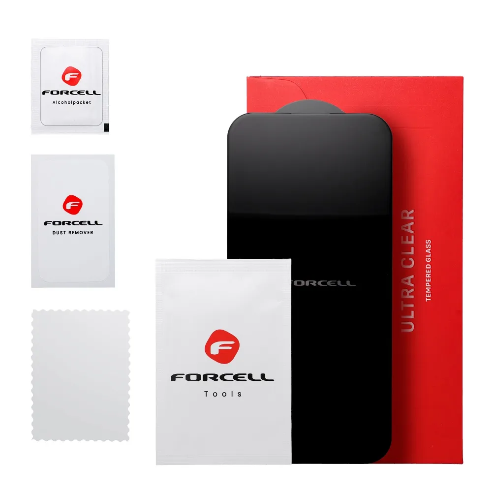 Forcell Ultra Clear Glass - for Iphone 12 / 12 Pro black - Image 6