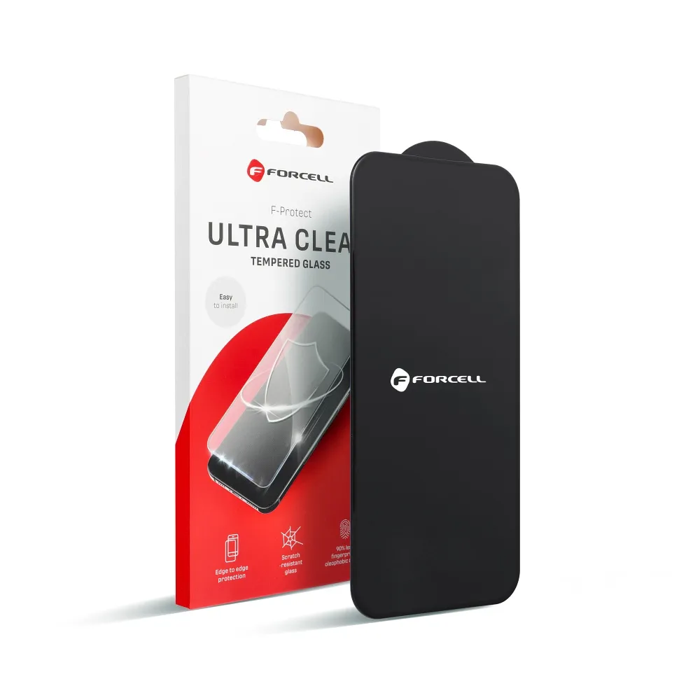 Forcell Ultra Clear Glass - for Iphone 12 / 12 Pro black - Image 3