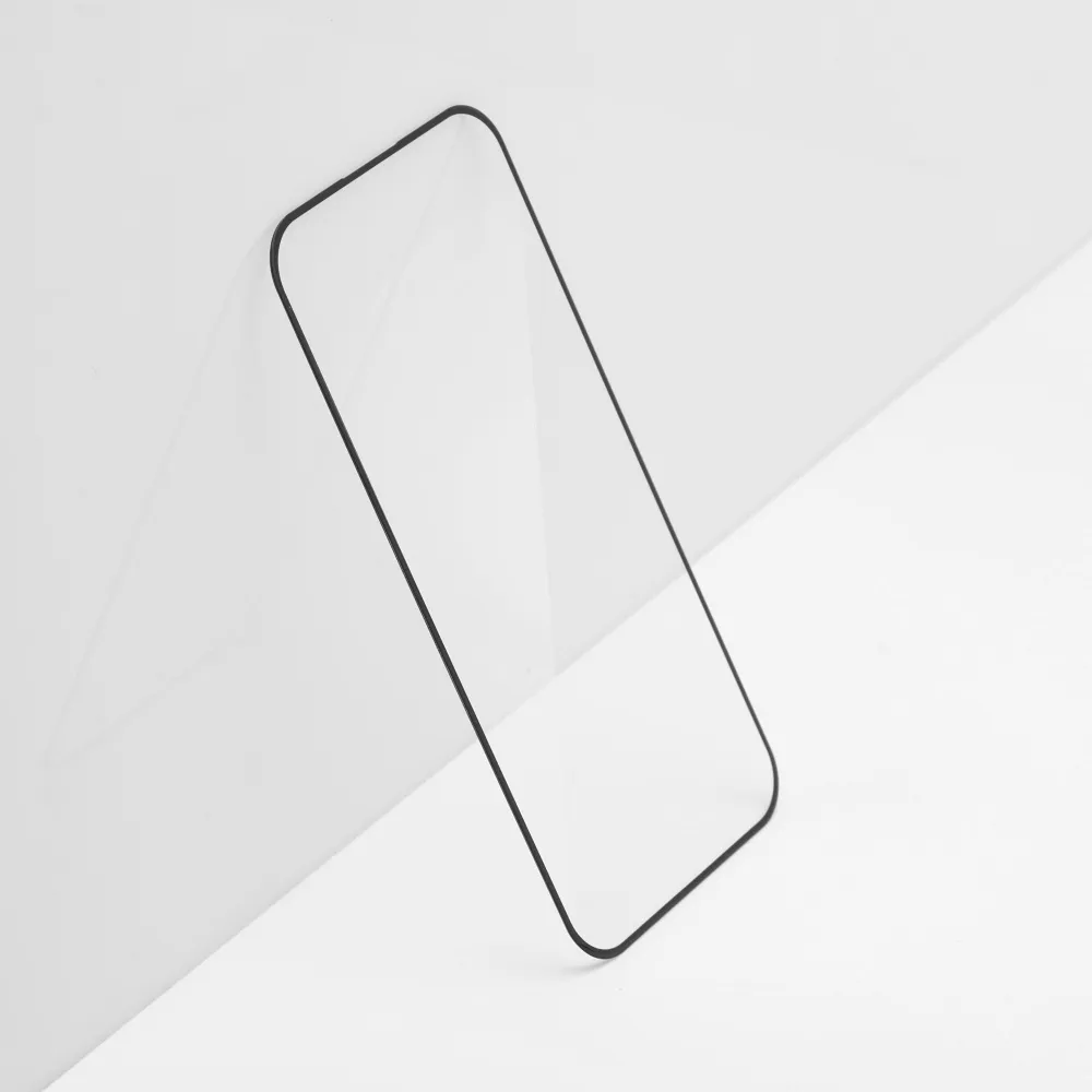 Forcell Ultra Clear Glass – iPhone 13-hoz, fekete - Image 8