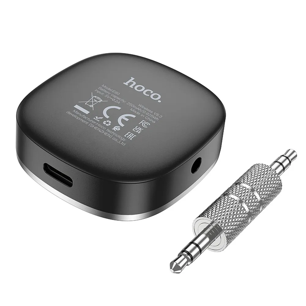 HOCO adapter AUX Jack 3,5 mm BLUETOOTH with display E80 black - Image 14