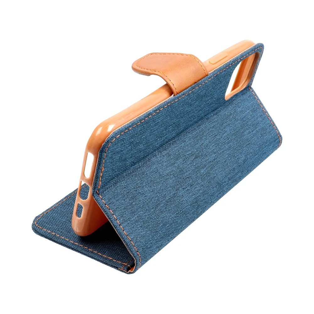 CANVAS Book case for SAMSUNG S10 Plus navy blue - Image 2