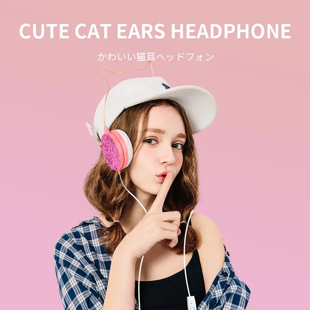 Headphones CAT EAR model YLFS-22 Jack 3,5mm blue - Image 2