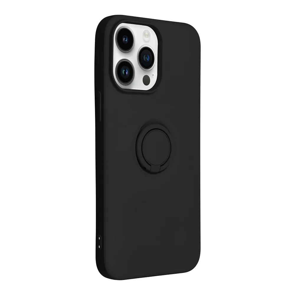 SILICONE RING case for IPHONE 14 Pro Max black - Image 4