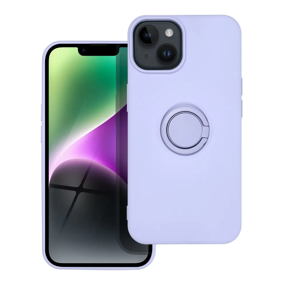 SILICONE RING case for IPHONE 14 violet - Image 2