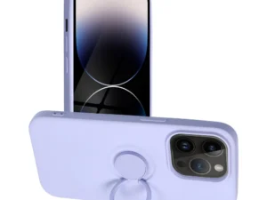 SILICONE RING case for IPHONE 14 Pro violet