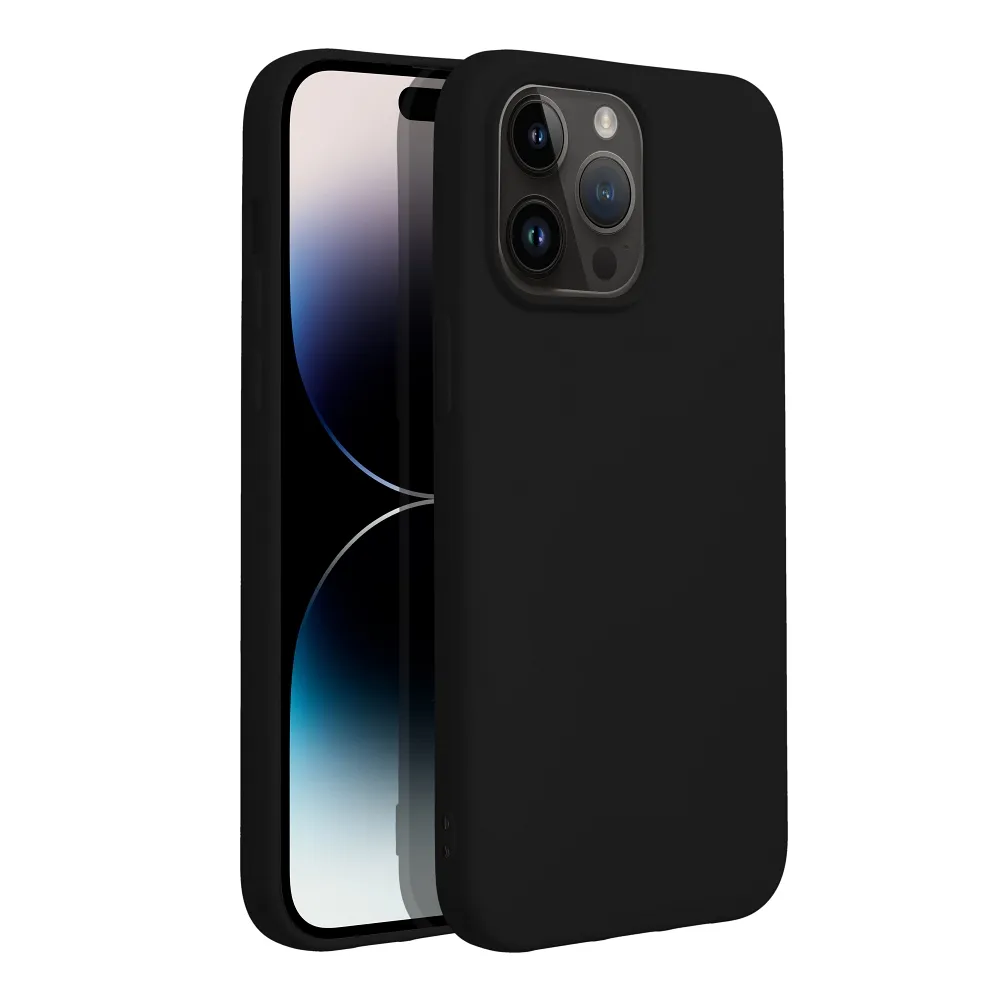 SILICONE case for IPHONE 14 Pro Max black - Image 2