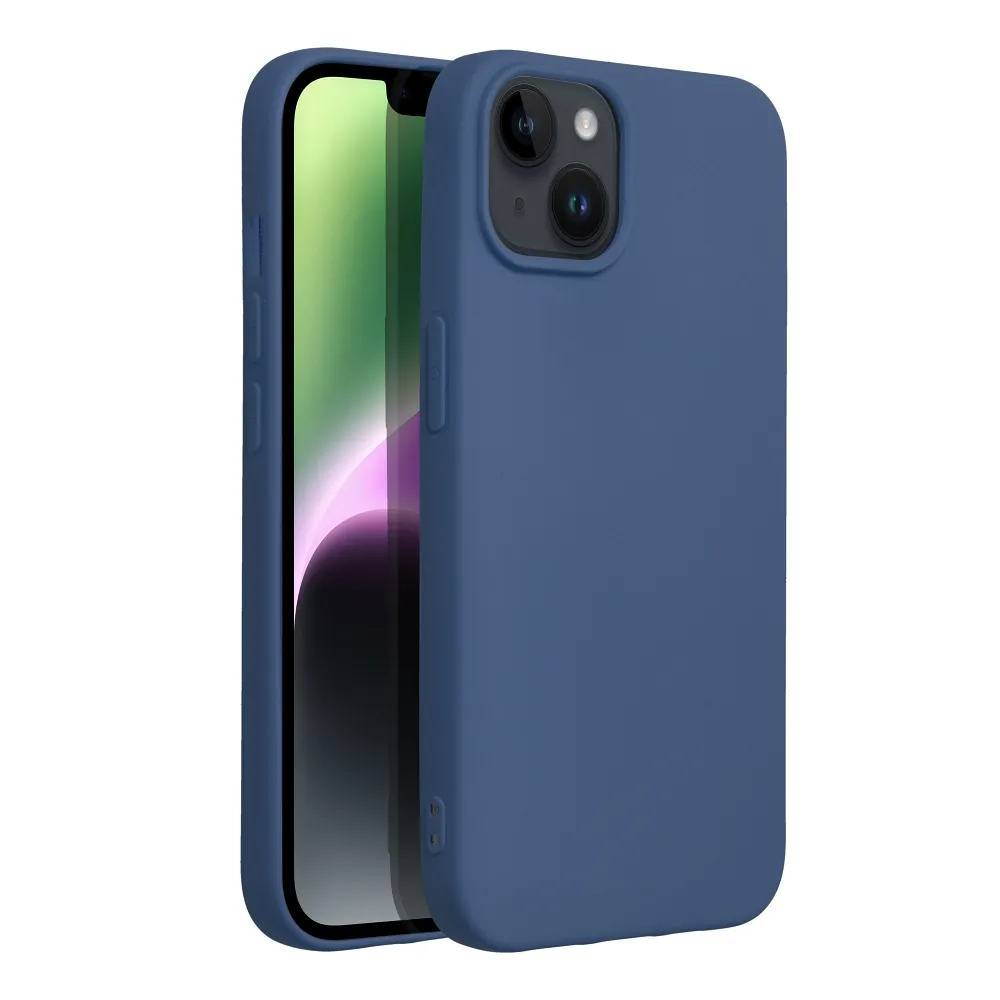 SILICONE case for IPHONE 14 blue - Image 4