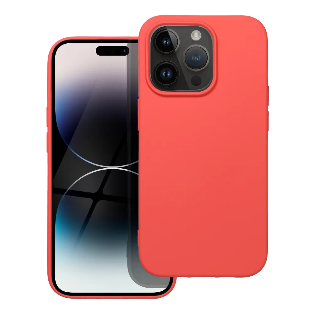 SILICONE case for IPHONE 14 Pro peach