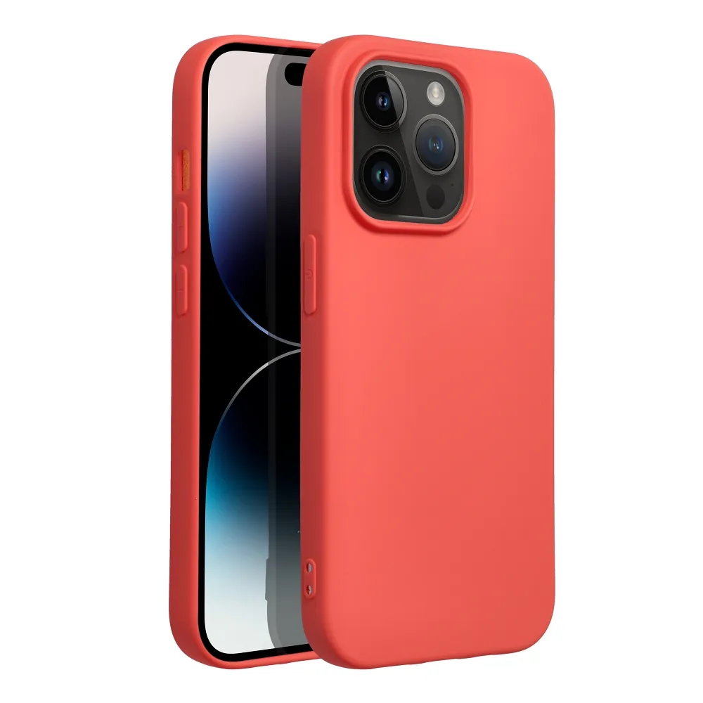 SILICONE case for IPHONE 14 Pro peach - Image 2