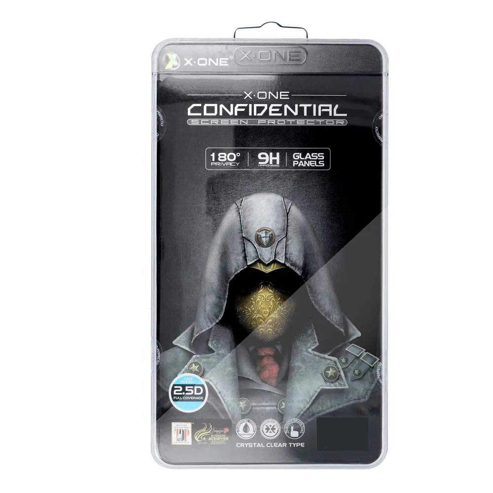 X-ONE Full Cover Extra Strong Privacy - for iPhone 14 Pro Max (full glue) tempered glass 9H