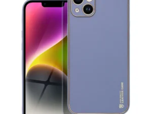LEATHER case for IPHONE 14 Plus blue