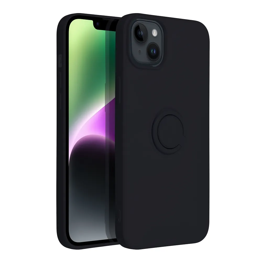 SILICONE RING case for IPHONE 14 Plus black - Image 3