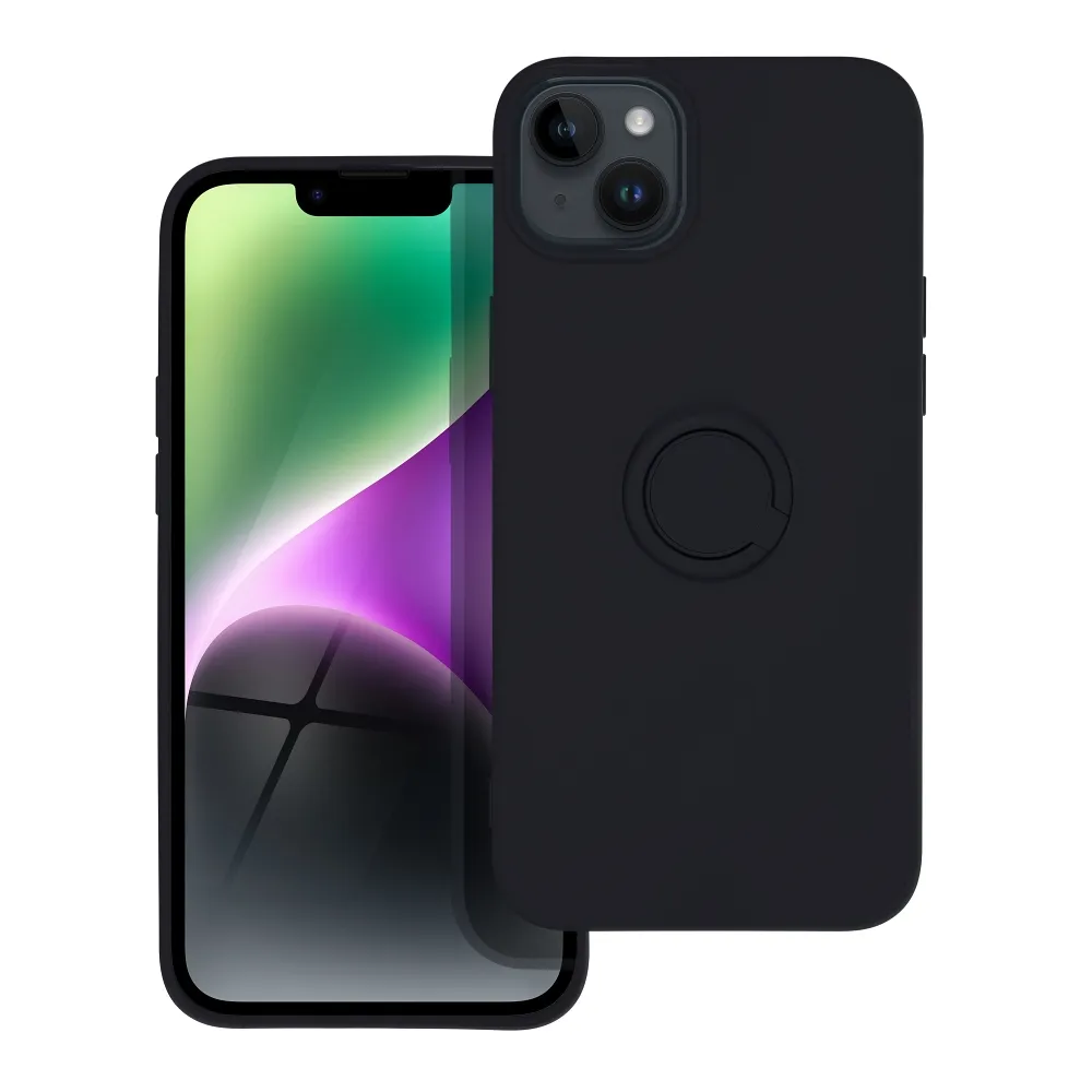 SILICONE RING case for IPHONE 14 Plus black - Image 2