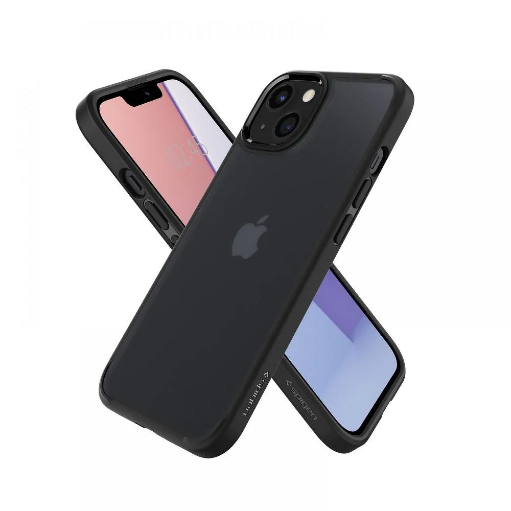 SPIGEN Ultra Hybrid case for IPHONE 13 matte frost black - Image 5