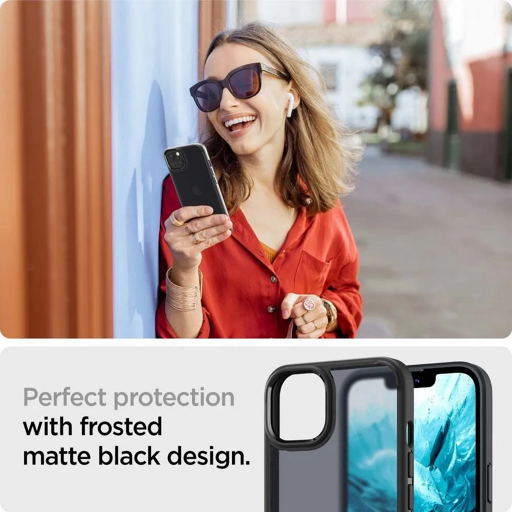 SPIGEN Ultra Hybrid case for IPHONE 13 matte frost black - Image 8